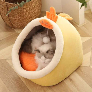 Komavic Animal-Themed Cat Cave Bed