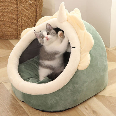 Komavic Animal-Themed Cat Cave Bed