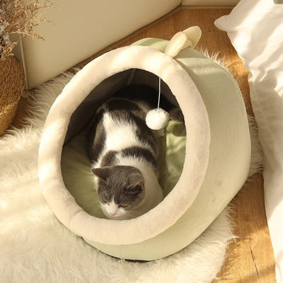 Komavic Animal-Themed Cat Cave Bed