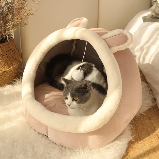 Komavic Animal-Themed Cat Cave Bed