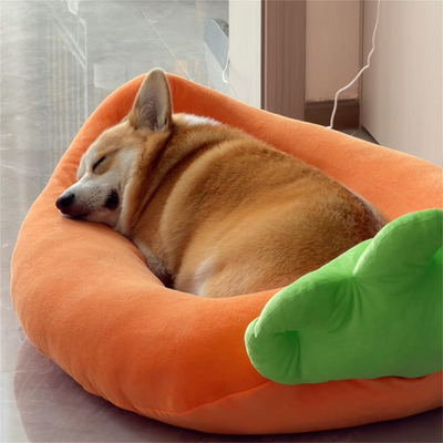 Komavic Carrot Pet Bed for Cats & Dogs