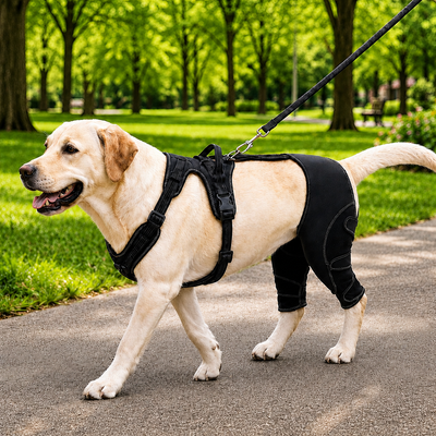 Komavic Dual Rear Leg Dog Support Brace with Harness
