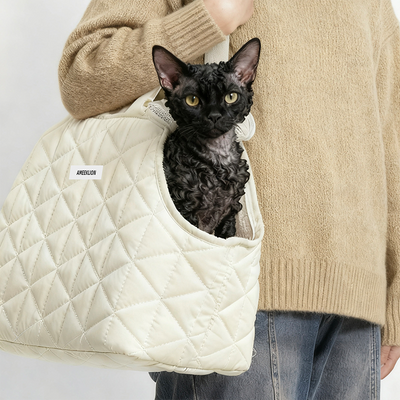 Komavic Warm Cat Carrier Tote with Fleece Lining