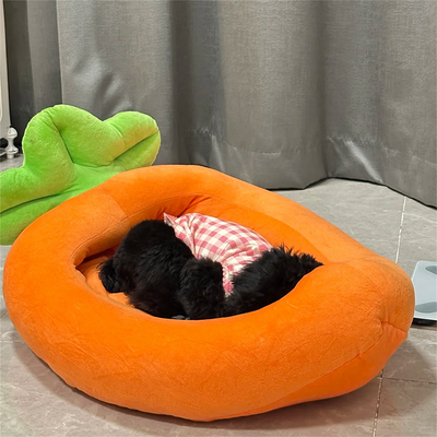 Komavic Carrot Pet Bed for Cats & Dogs