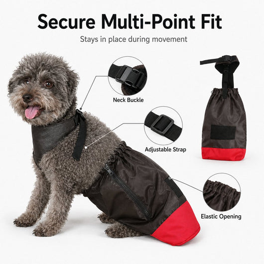 Komavic Dog Drag Bag Hind Leg Protection for Indoor Scooting