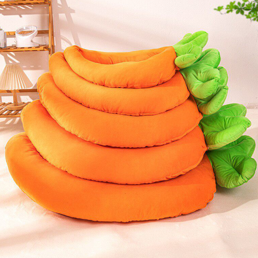 Komavic Carrot Pet Bed for Cats & Dogs