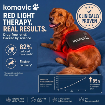Komavic Dog Red Light Therapy Pad for Joint Care