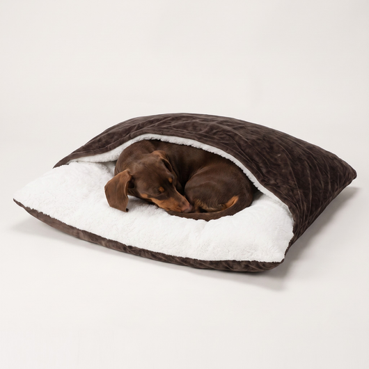 Komavic Cozy Sleepy Burrow Dog Bed With Removable Cover