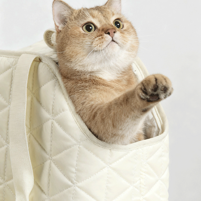 Komavic Warm Cat Carrier Tote with Fleece Lining