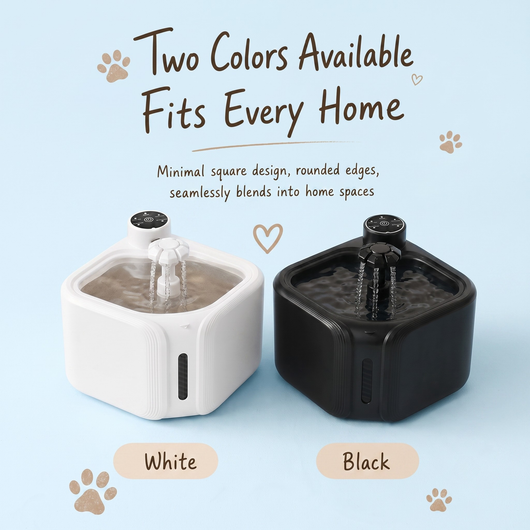 Komavic Smart Pet Water Fountain Automatic Sensor Water Dispenser Cat Circulating Filter Waterer 3 Modes