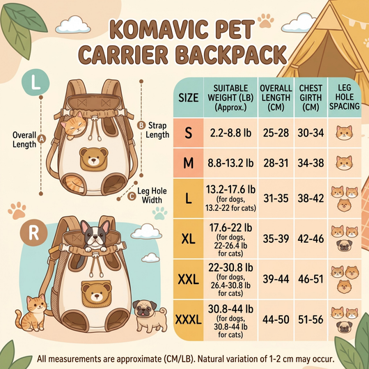 Komavic Pet Carrier Backpack