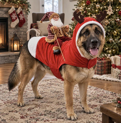 Komavic Santa Rider Christmas Dog Costume