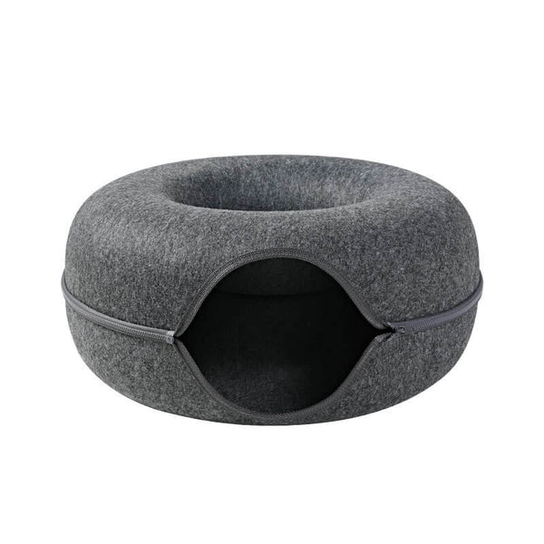 Komavic Donut Cat Cave & Tunnel Bed