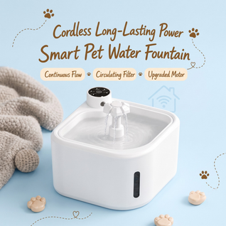 Komavic Smart Pet Water Fountain Automatic Sensor Water Dispenser Cat Circulating Filter Waterer 3 Modes