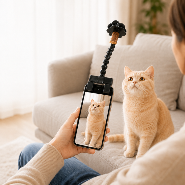 Komavic Pet Selfie Clip – Treat Holder for Better Photos