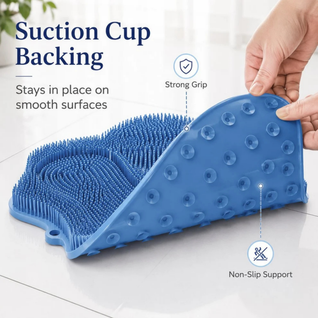 KOMAVIC Mew-Spa™ Self-Groom Cat Mat — Soft TPR Bristle Pad for Scratching, Rubbing & Shedding Control