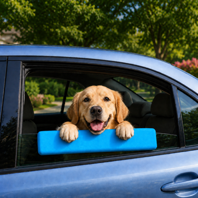 Dog Car Window Chin Rest Cushion for Car Doors – Soft Padded Window Edge Support for Dogs on Road Trips &amp; Daily Rides