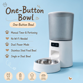 Komavic Smart Video Pet Feeder, Double Bowl Automatic Feeder