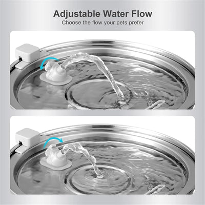 Cat Water Fountain Replacement Filters for Komavic Stainless Steel Pet Fountains
