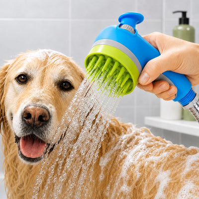 3-in-1 Pet Bathing Sprayer Brush for Dogs & Cats