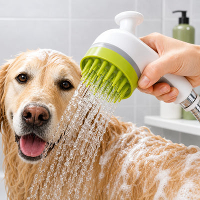 3-in-1 Pet Bathing Sprayer Brush for Dogs & Cats