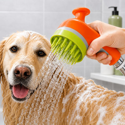 3-in-1 Pet Bathing Sprayer Brush for Dogs & Cats