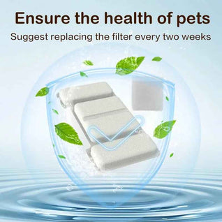 Cat Water Fountain Replacement Filters for Komavic Stainless Steel Pet Fountains