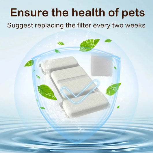 Cat Water Fountain Replacement Filters for Komavic Stainless Steel Pet Fountains