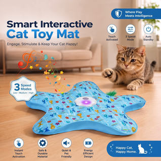 Interactive Hide & Seek Cat Toy with Moving Feather