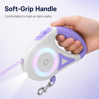 Komavic LED Retractable Dog Leash for Night Walks