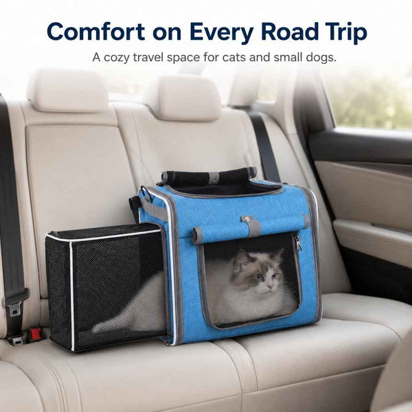 Expandable Bike Pet Carrier Backpack