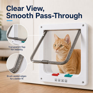 Komavic 4-Way Locking Cat Door