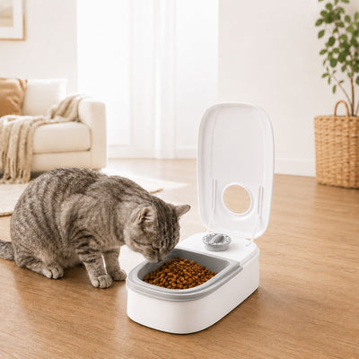 48-Hour Timed Pet Feeder for Cats & Small Dogs - Scheduled Meals for Workdays, Short Trips & Busy Pet Parents