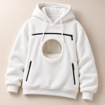 Pet Carrier Hoodie for Small Dogs and Cats, Hands Free Dog Carrying Sweatshirt, Cozy Pet Pouch Hoodie for Puppy and Cat Travel