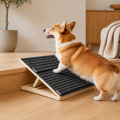 Komavic Foldable Wooden Dog Stairs