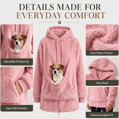 Komavic Cozy Pet Pouch Sweatshirt for Dogs & Cats