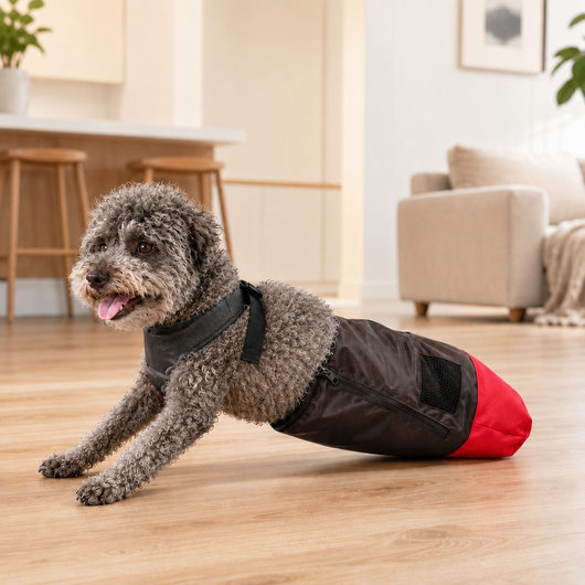 Komavic Dog Drag Bag Hind Leg Protection for Indoor Scooting