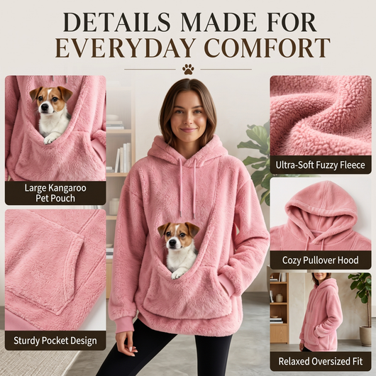 Komavic Cozy Pet Pouch Sweatshirt for Dogs & Cats