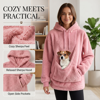 Komavic Cozy Pet Pouch Sweatshirt for Dogs & Cats