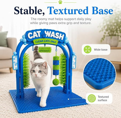 Komavic Self-Grooming Cat Brush & Play Station