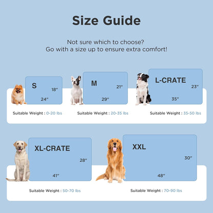 Cooling Mat for Large Dogs, Breathable Cooling Crate Pad Indoor for Pet with Chill Cool Fiber as Cooling Topper