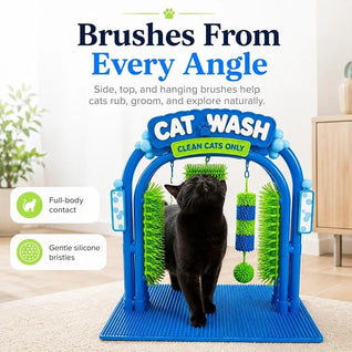 Komavic Self-Grooming Cat Brush & Play Station