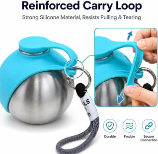 Portable Dog Water Bottle with Foldable Bowl