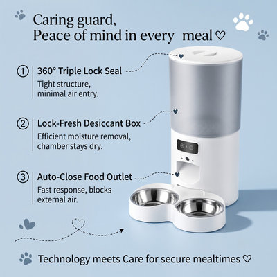 Komavic Smart Video Pet Feeder, Double Bowl Automatic Feeder