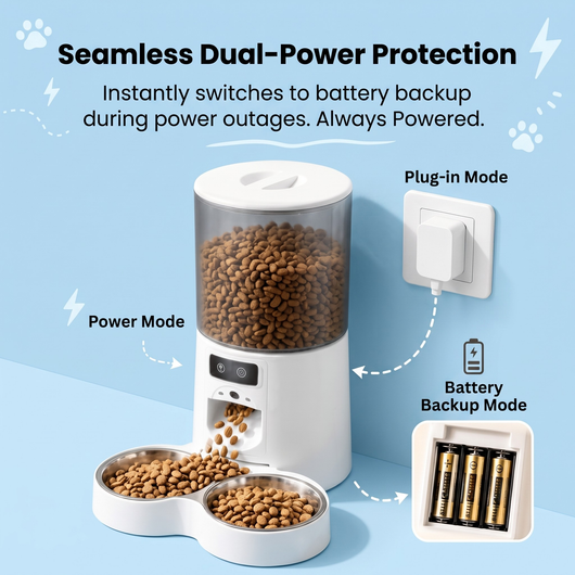 Komavic Smart Video Pet Feeder, Double Bowl Automatic Feeder
