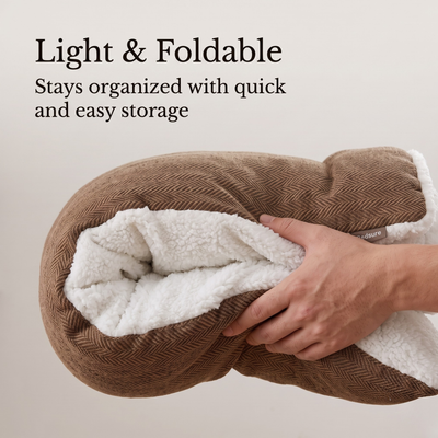 Komavic Cozy Sleepy Burrow Dog Bed With Removable Cover