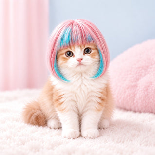 Pet Cosplay Wig for Cats & Small Pets
