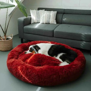 Komavic Plush Donut Pet Bed with Removable Cover