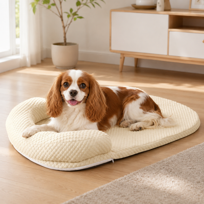Komavic Cooling Pet Bed with Raised Bolster