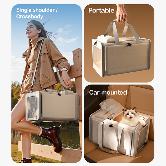 Komavic Large Capacity Cat Carrier Bag Portable Shoulder Handheld